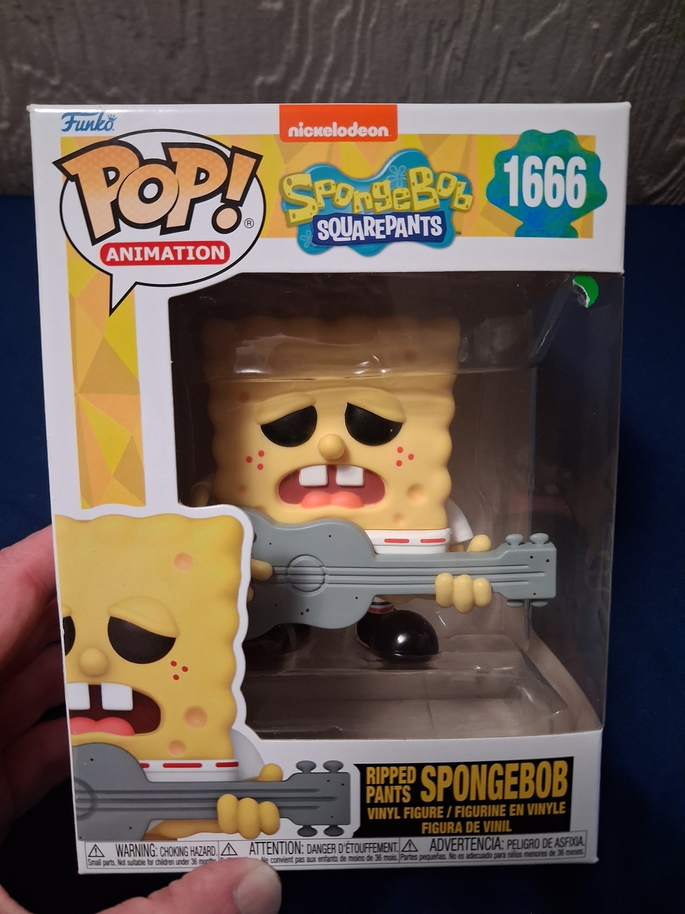 🏷️Funko Pop Ripped Pants SpongeBob #1666 NIB SpongeBob 25th Anniversary Vinyl